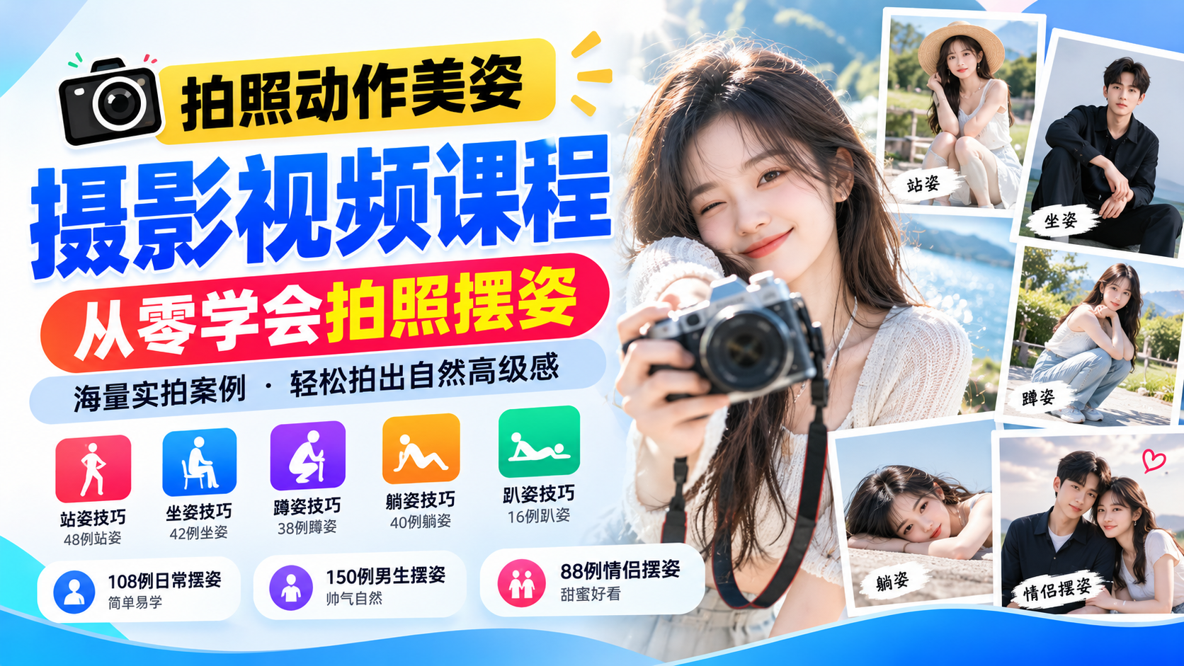 (5)从零学会拍照摆姿：美姿摄影实战教程，轻松拍出自然高级感